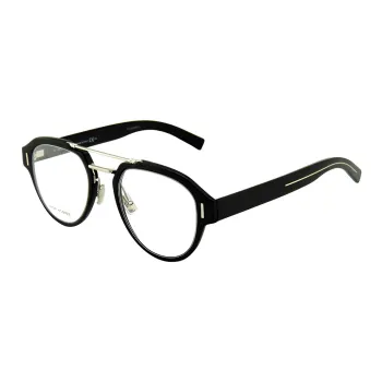 DIOR Plate And Metal Oval Eyeglass Frames Unisex