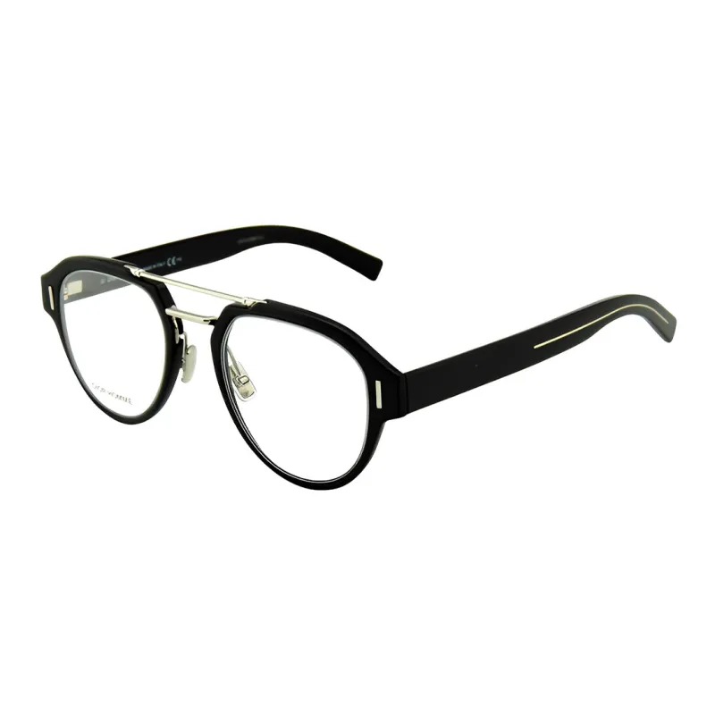 DIOR Plate And Metal Oval Eyeglass Frames Unisex-0
