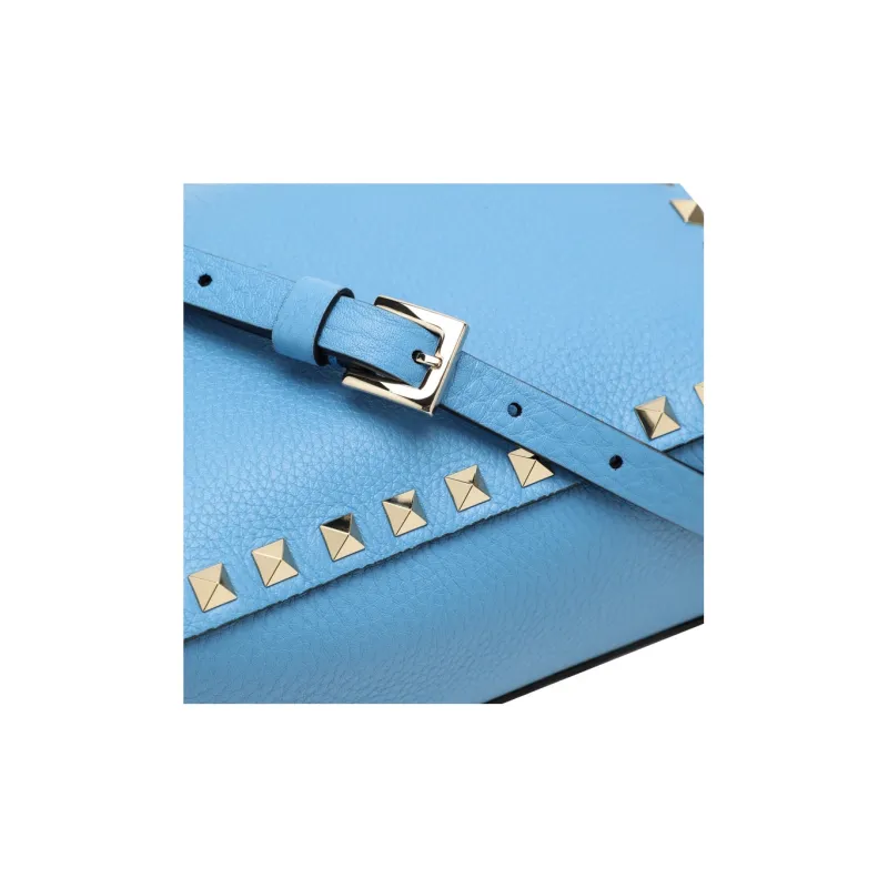 Valentino GARAVANI Grained Cow Leather Camera Bags Crossbody Bag Shoulder Bag Women's Light Blue-3