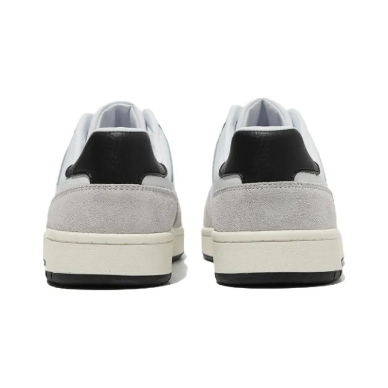 FILA Talga Club LT Anti Slip Wear Resistant Low Top Skateboard Shoes Unisex White Gray Korean Style-4