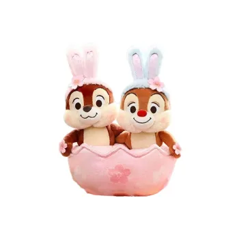 Disney 2023 Romantic Cherry Blossom Collection Chip 'N Dale Dolls Plush Doll 20cm High Shanghai Disney