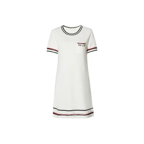 RARE Short-Sleeved Dresses Women's White