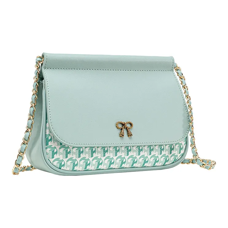 VANESSA HOGAN Pvc Trapezoid Bag, Crossbody Bag, Shoulder Bag Women's Green-1