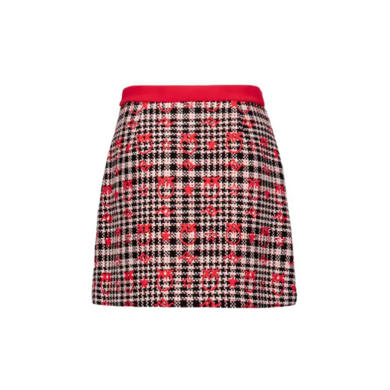 PINKO Casual Short Skirts Women's Red-1