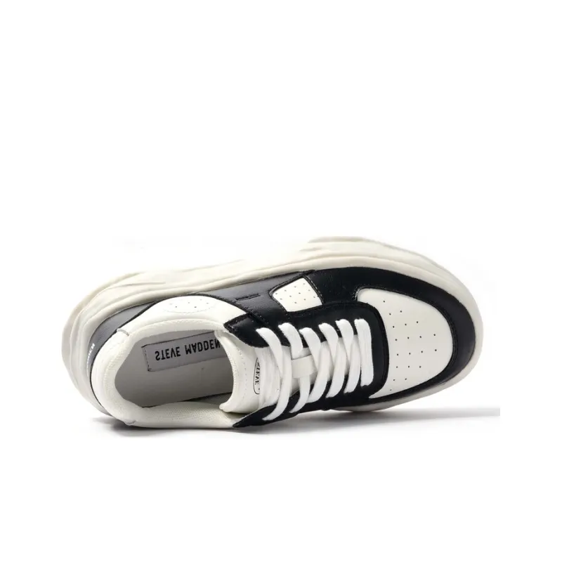 STEVE MADDEN Skateboard Shoes Women's Low Top Black/White-3