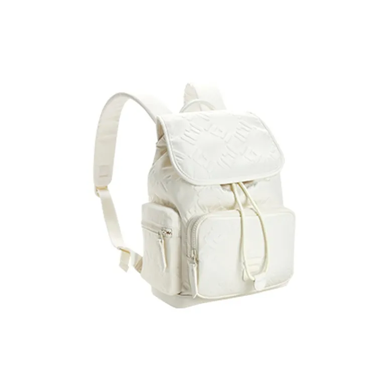 FILA FUSION PU Synthetic Leather Backpack Regular Women's White-2