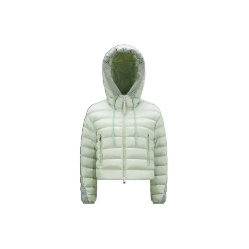 Moncler Cropped Coats Women's Green