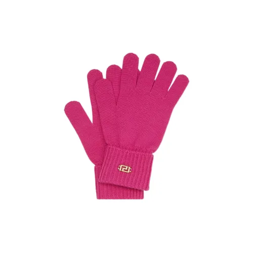 VERSACE Knit Gloves Women's Pink