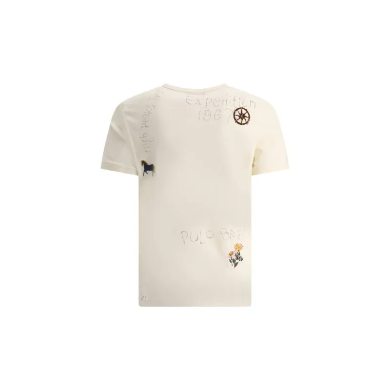 Polo Ralph Lauren T Shirts Men Ecru-1