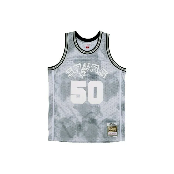 Mitchell & Ness Basketball Jerseys Unisex Light Gray-1