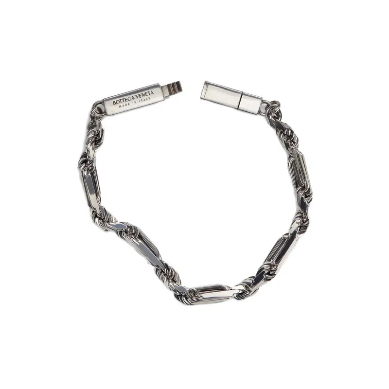 Bottega Veneta Bracelets Men Silver-0