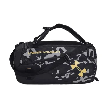 Under Armour Polyester Gym Bag Backpack Shoulder Bag Crossbody Bag Handbag Medium Size Unisex Black