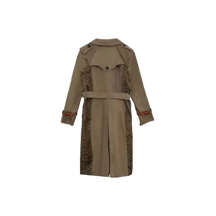 COACH Trench Coat Women's Laurel Green-1