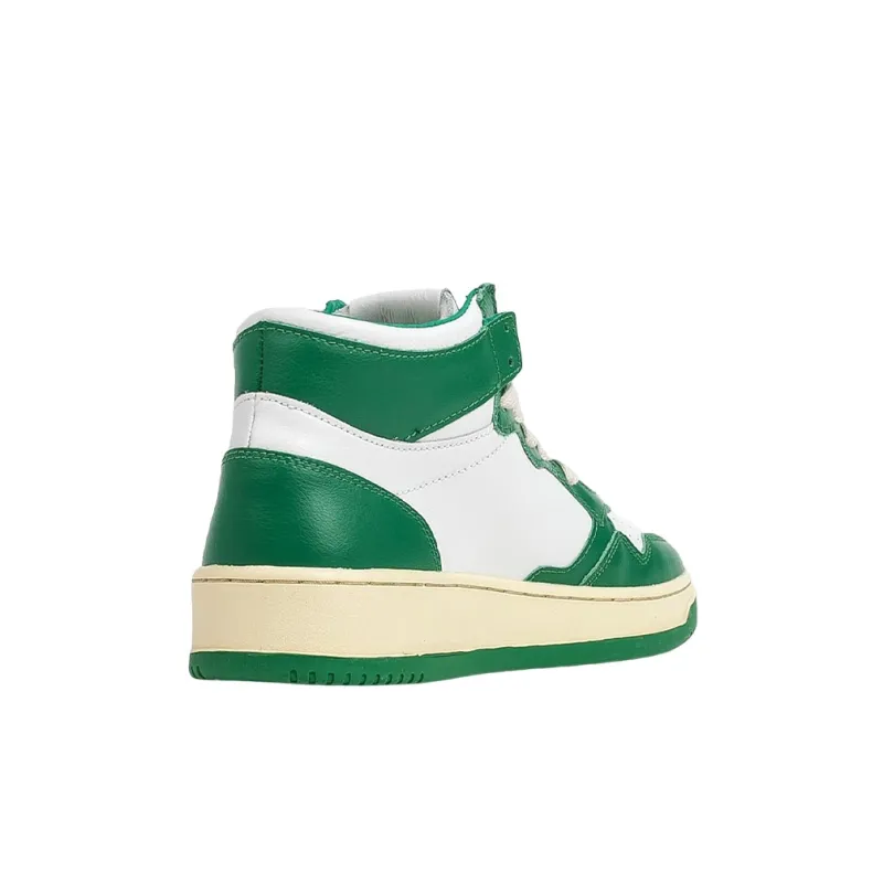 AUTRY Medalist High top Sneakers 'White Green'-4