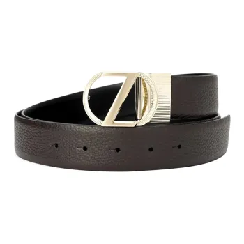 Zzegna Minimalist Style Fashion Trend Versatile Belt Men's Brown