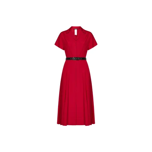 MaxMara Studio Short-Sleeved Dresses Women's Red