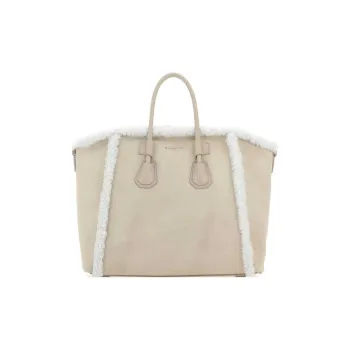 GIVENCHY Antigona Calfskin Shoulder Bag Crossbody Bag Handbag Small Size Women's Sand