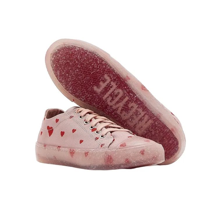 LOVE MOSCHINO Stylish Skateboarding Shoes Women's Pink-4