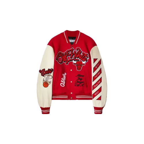 OFF-WHITE C/O Chicago Bulls Varsity Jacket 