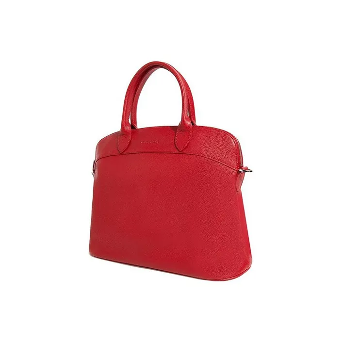LONGCHAMP Le Foulonné Leather Briefcase Shoulder Bag Crossbody Bag Handbag Women's Red-3
