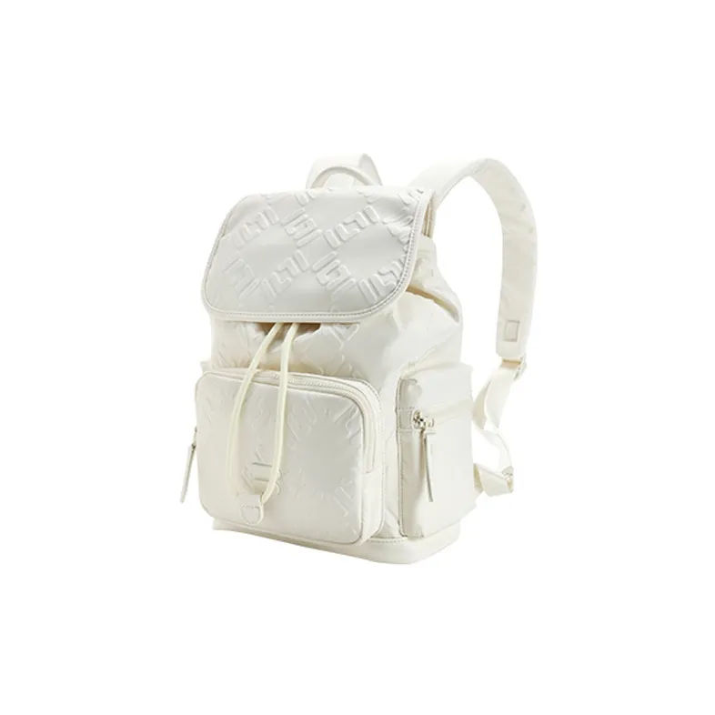 FILA FUSION PU Synthetic Leather Backpack Regular Women's White-1