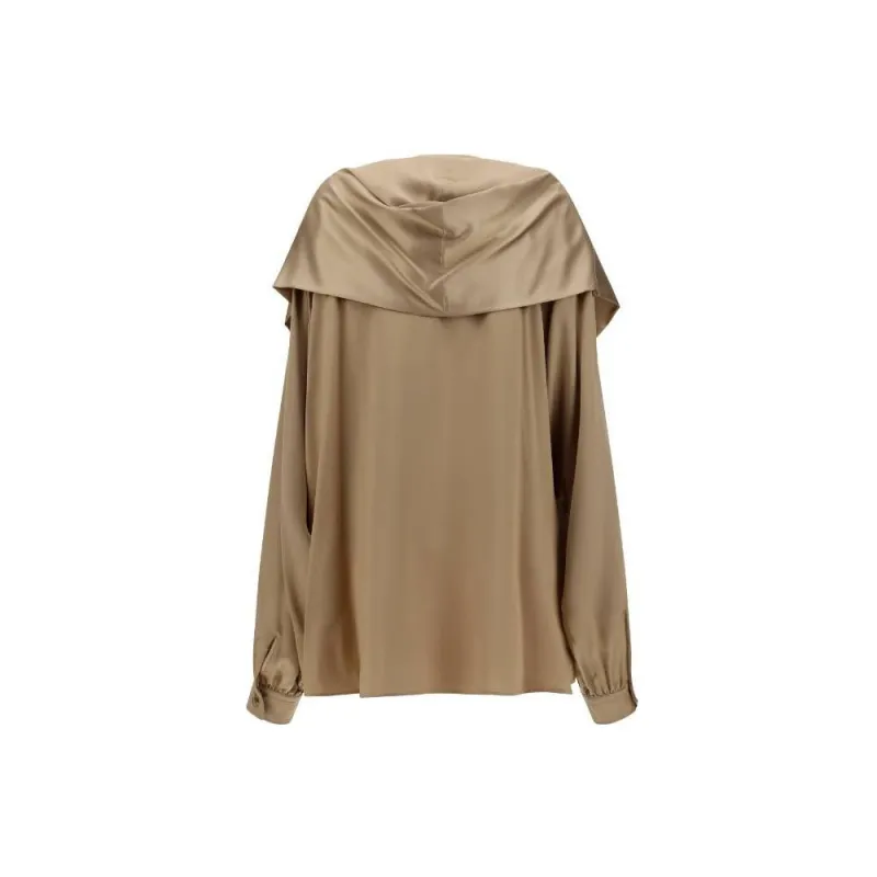 Balenciaga Hooded Long Sleeved Blouse-1