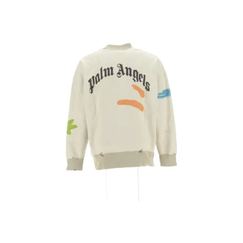 PALM ANGELS Sweatshirts Men Beige-1