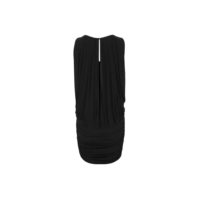 SAINT LAURENT Draped Sleeveless Dress-1