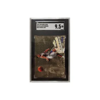 Yi Shot The Answer Iverson 1997 98 FLEER ULTRA Allen Iverson Gold Foil Texture Card Sports Cards