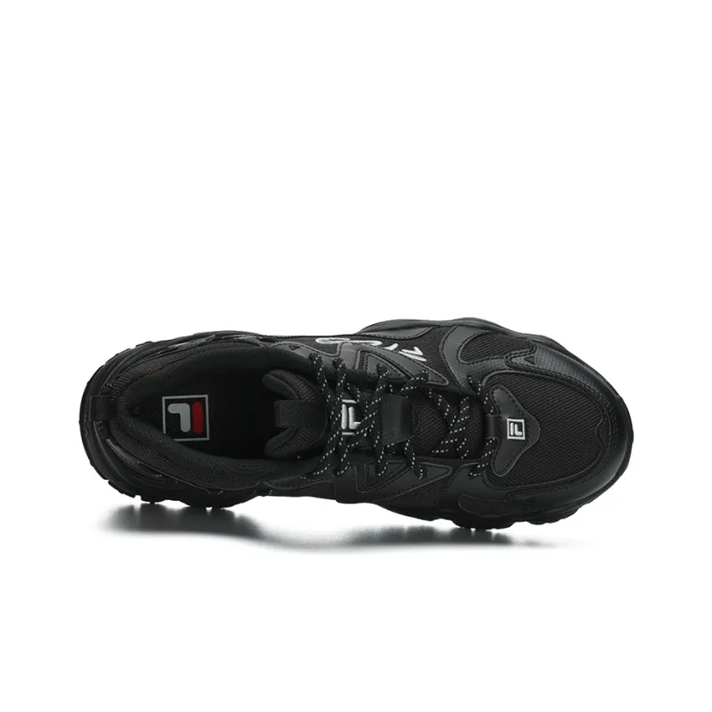 FILA Fluid 4 Cat Paw 4.0 Slip Resistant Breathable Low Top Casual Shoes Men's Jet Black-1