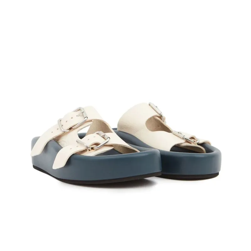 MM6 Maison Margiela Padded Leather Sandals-3