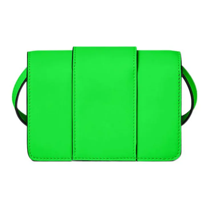 VERSACE Leather Shoulder Bag Crossbody Bag Mini Men's Green-2