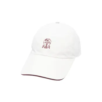 Brunello Cucinelli Logo Embroidered Curved Hem Cap
