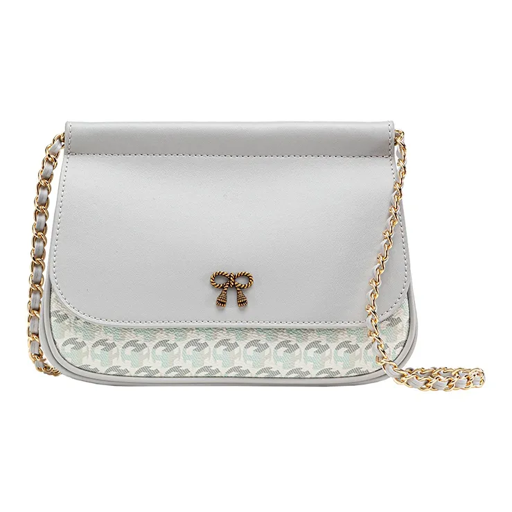 VANESSA HOGAN Monogram Pvc Trapezoid Crossbody Bag Shoulder Bag Women's Gray-0