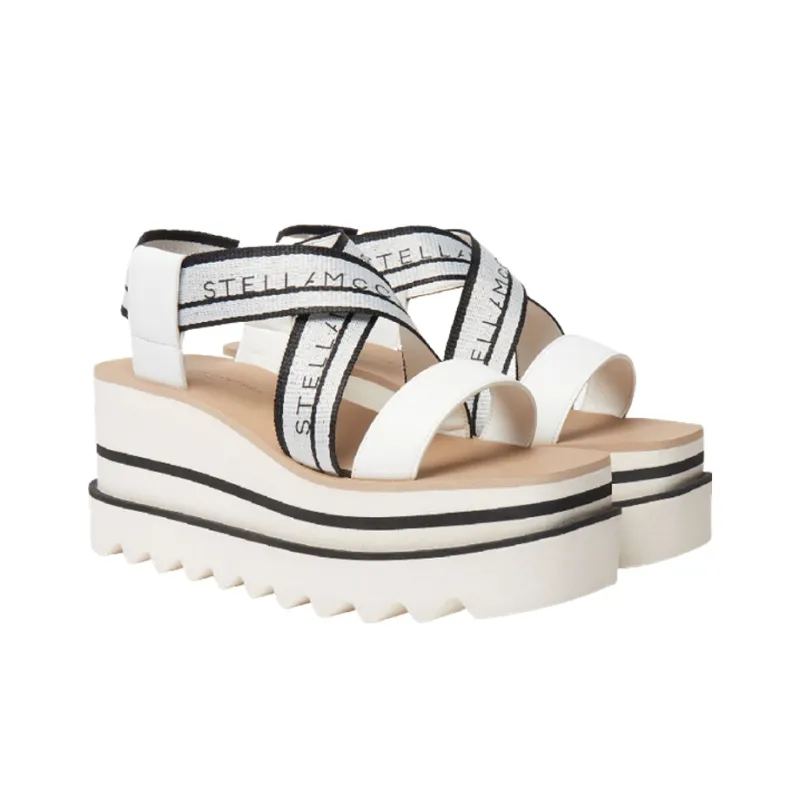 Stella McCartney Sneak Elyse Crossover Strap Platform Sandals Women's-1
