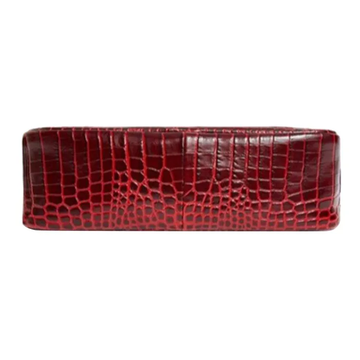 LONGCHAMP Le Pliage Leather Crossbody Bag Shoulder Bag Women's Burgundy-4
