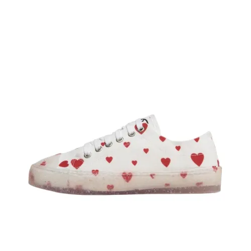 LOVE MOSCHINO Skateboard Shoes Women's Low-Top White