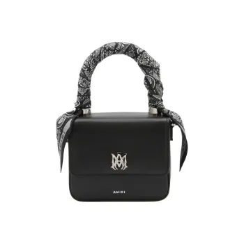 AMIRI Calfskin Shoulder Bag Crossbody Bag Handbag Women's Black