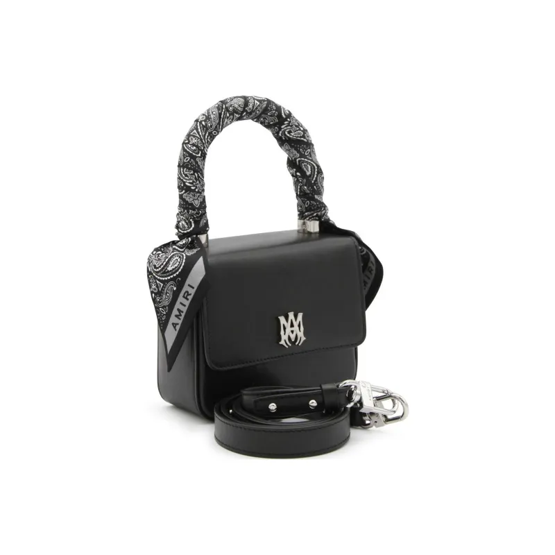 AMIRI Calfskin Shoulder Bag Crossbody Bag Handbag Women's Black-1