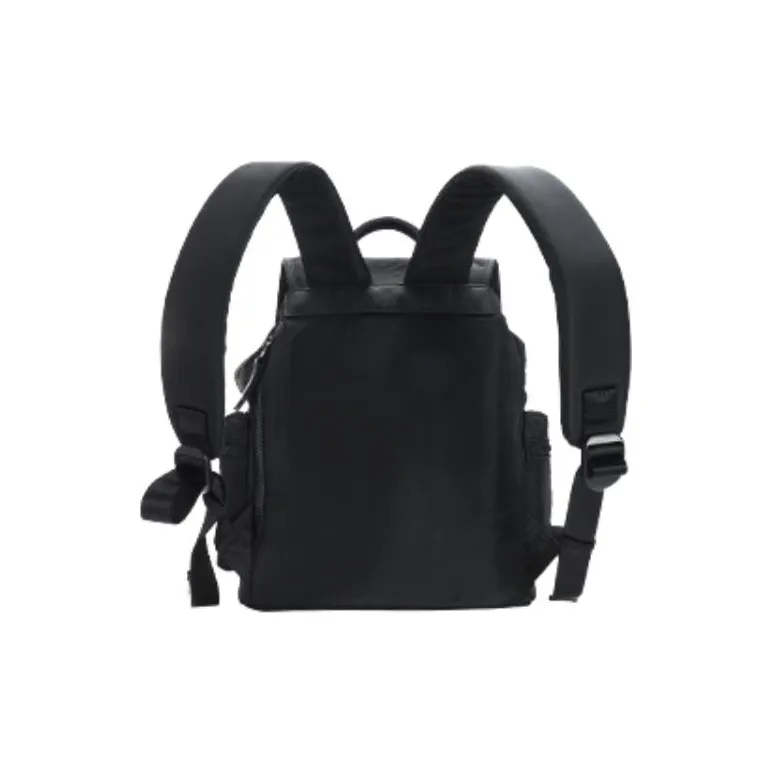 FILA FUSION Pu Synthetic Leather Backpack Regular Women's Pitch Black-3