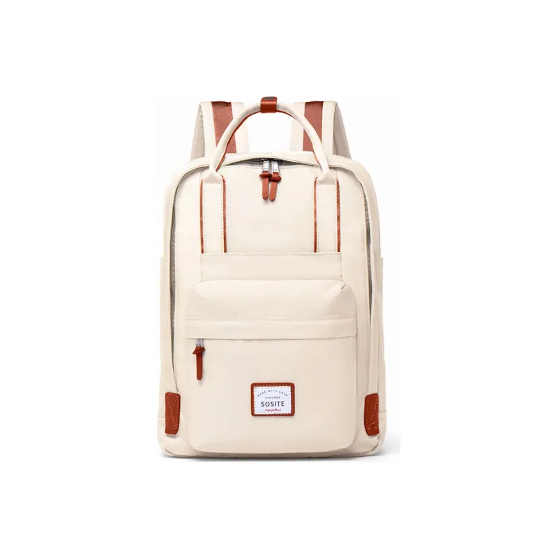 SOSITE Water Repellent Nylon Fabric Laptop Bag Backpack Women's Multicolor-1