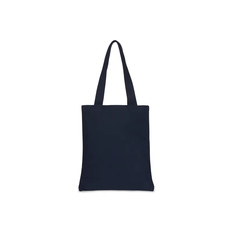 Maison Kitsune Cotton One Shoulder Handbag Unisex Blue-1