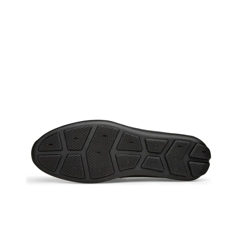 ST&SAT Leather Shoes Men's Black-4