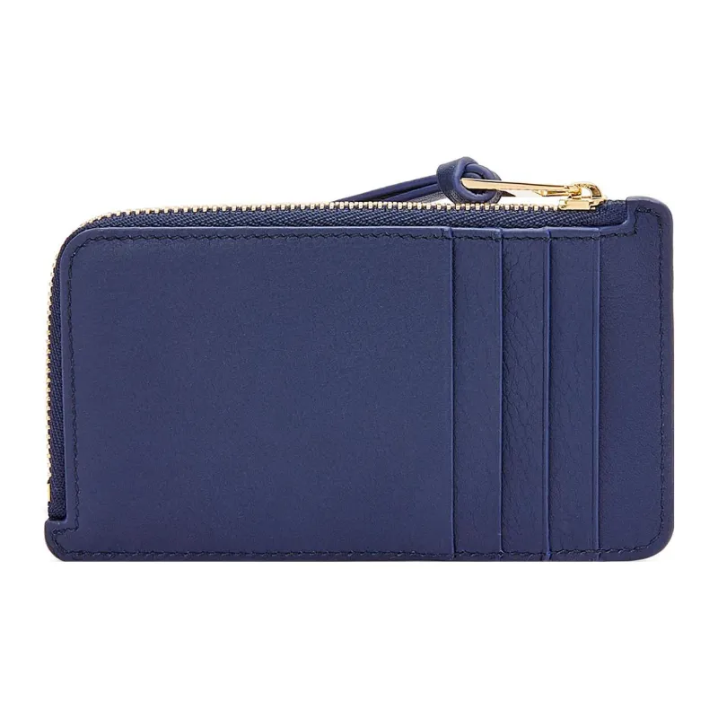 LOEWE Har's Mobile Castle, Collaboration Cow Leather Card Holder Unisex Sea Blue-2