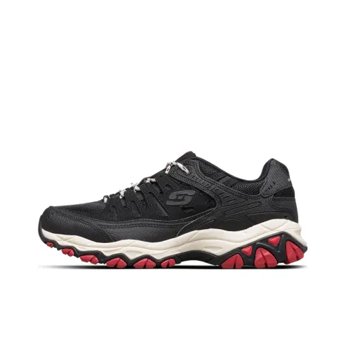 Skechers After Burn Hiking / Trekking Shoes Men Low-Top Black/Red