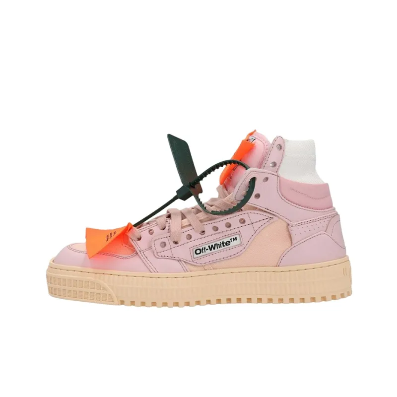 OFF WHITE Off Court 3.0 High Top Sneakers 'Pink Beige' Women's-0