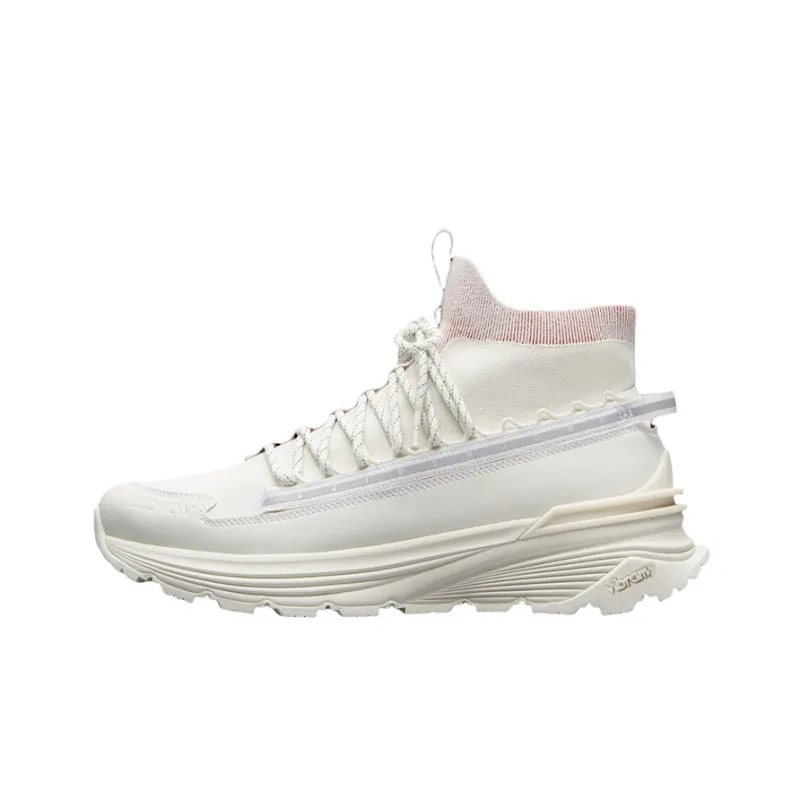 Moncler Monte Runner High Top Sports Casual Shoes Men's White-0