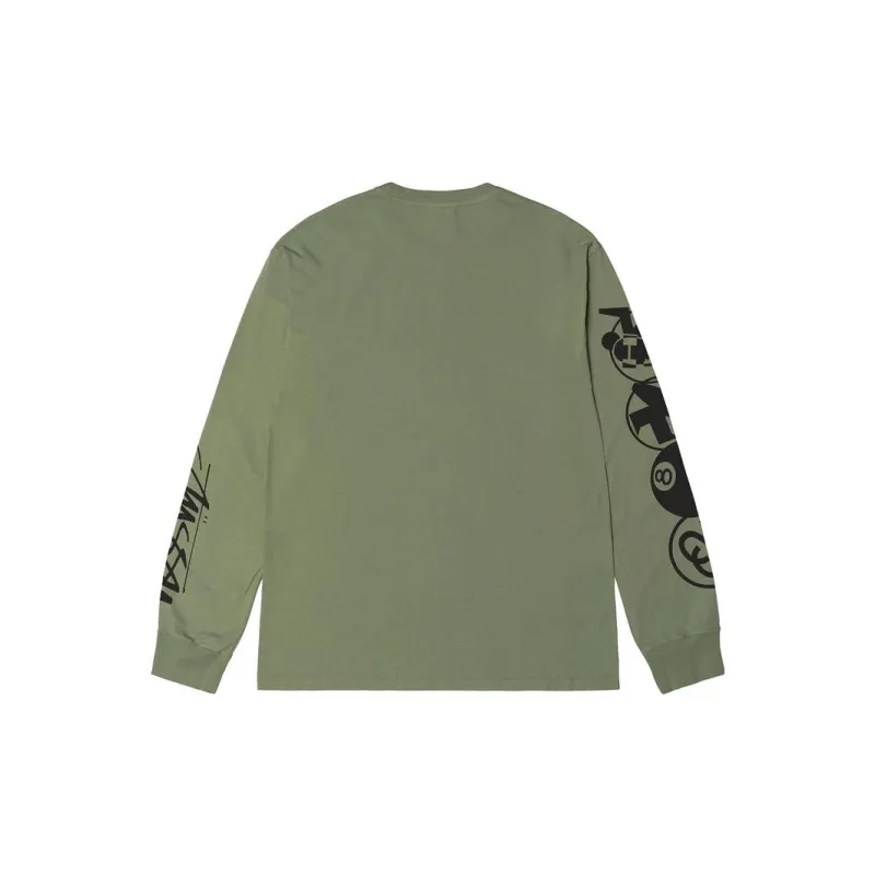 Stussy Stacked Pigment Dyed Long Sleeve Tee-3