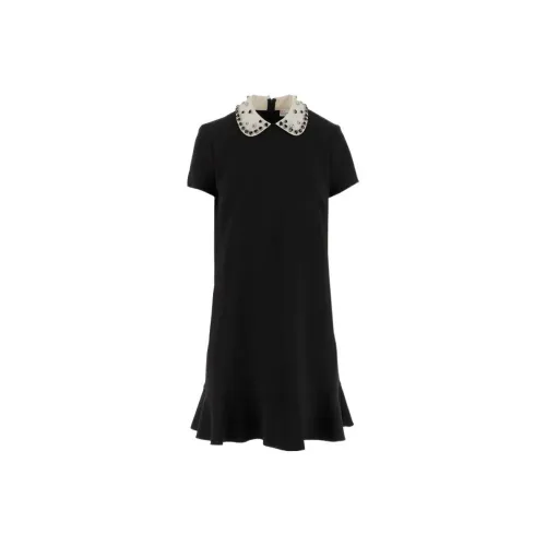 RED VALENTINO Short-Sleeved Dresses Women's Black