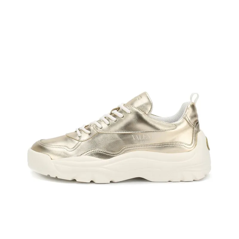 Valentino Gumboy Low Top Sports Casual Shoes Women's Gold-0